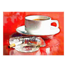 Breakfast of Champions - Coffee & Cigarettes Personalized Invites