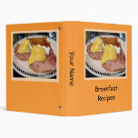 Breakfast Recipes Vinyl Binders