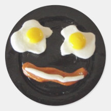 Breakfast Silly Face Stickers