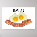Breakfast Smilie Face by Clara Chandler Posters