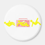 Breakin' Yellow Refrigerator Magnet
