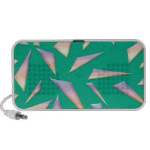Breaking Glass on Green iPod Speakers