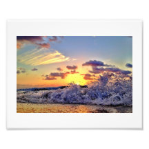 Breaking on the Sand Photo Art