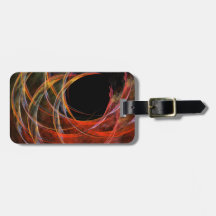 Breaking the Circle Abstract Art Address Travel Bag Tags