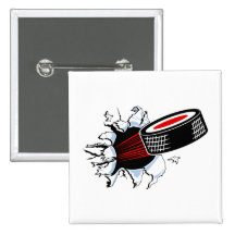 Breakthru Hockey Puck Button