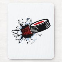 Breakthru Hockey Puck Mousepad