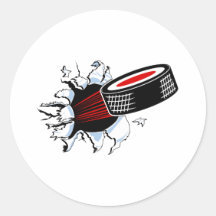 Breakthru Hockey Puck Round Sticker