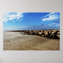 Breakwater at Baltim, Egypt Posters