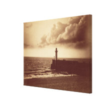 Breakwater at Sete, c.1855 (albumen print from a c Gallery Wrap Canvas