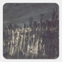Breakwater in Jersey Square Sticker
