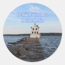 Breakwater Lighthouse Stickers