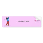 BREASRT CANCER Golf Bumper Sticker