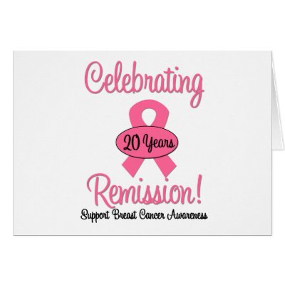 Breast Cancer 20 Year Remission Cards by shopforawareness