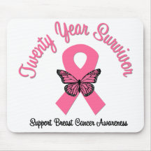 Breast Cancer 20 Year Survivor Mouse Pad