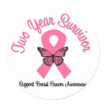Breast Cancer 2 Year Survivor Sticker