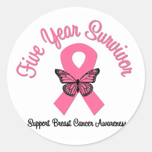 Breast Cancer 5 Year Survivor Sticker
