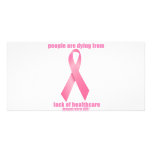 Breast Cancer and HealthCare Personalized Photo Card