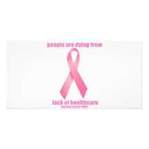 Breast Cancer and HealthCare Personalized Photo Card