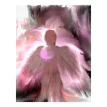 Breast Cancer Angel Custom Letterhead