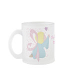 Breast Cancer Angel Customizable Frosted Mug