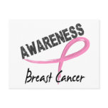 Breast Cancer Awareness 3 postcards
