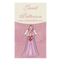Breast Cancer Awareness Angel D1 Business Card