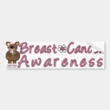 Breast Cancer Awareness Bear #1 Bumper Stickers