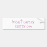 Breast Cancer Awareness Bumper Sticker