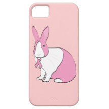 BREAST CANCER AWARENESS BUNNY iPhone 5 CASES