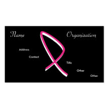 Breast Cancer Awareness Business Cards