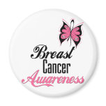 Breast Cancer Awareness Butterfly Magnets