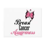 Breast Cancer Awareness Butterfly Post Cards