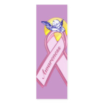 Breast Cancer Awareness Cherub Bookmarks Business Cards