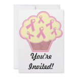 Breast Cancer Awareness Cupcake Custom Announcement