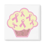Breast Cancer Awareness Cupcake Fridge Magnet