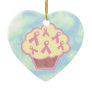 Breast Cancer Awareness Cupcake Christmas Tree Ornament