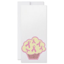 Breast Cancer Awareness Cupcake Rack Card