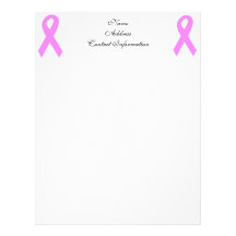 Breast Cancer Awareness Custom Letterhead