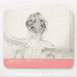 Breast Cancer awareness "Fight for the cure" mouse Mouse Pads