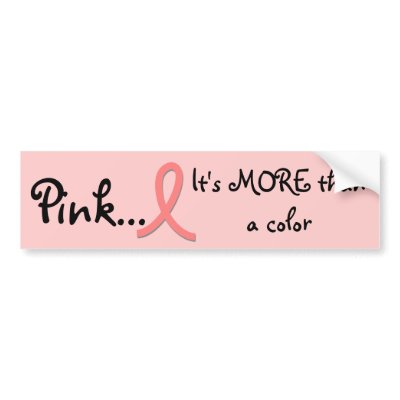 Breast Cancer Awareness Gifts Bumper Sticker by gailg1957