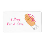 Breast Cancer Awareness I Pray for a Cure Labels