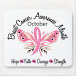 Breast Cancer Awareness Month Butterfly 3.2 Mousepads
