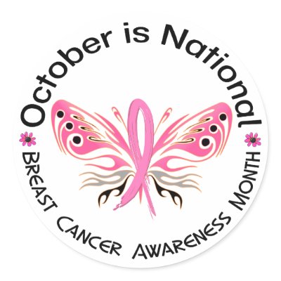 Breast Cancer Awareness Month Butterfly 3.3 by awarenessgifts