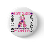 Breast Cancer Awareness Month Flower Ribbon 1