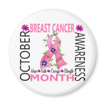 Breast Cancer Awareness Month Flower Ribbon 1