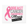 Breast Cancer Awareness Month October Postcard