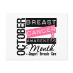 Breast Cancer AWARENESS Month Post Card