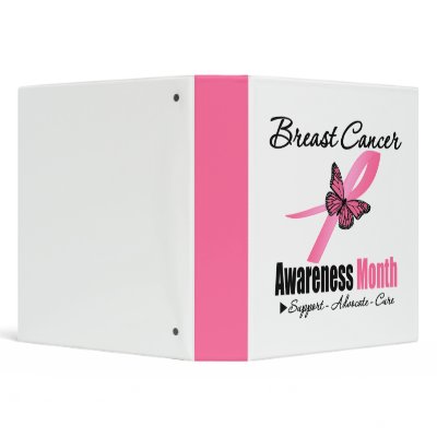 Breast Cancer Awareness Month Ribbon Binder by cancerapparel
