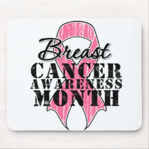 Breast Cancer Awareness Month Ribbon Mouse Pad