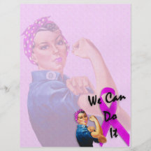Breast Cancer Awareness Month, Rosie the Riveter Full Color Flyer